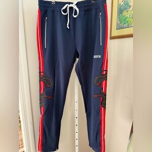 Men’s Karter Collection Embroidered Track Pants. NWT. Size XL